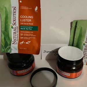 Natural Solutions Pink Himalayan Pink Salt Scrub 12 oz w free silk facial mask